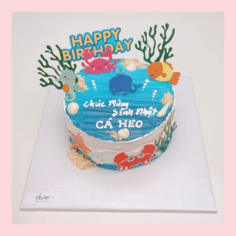 Bánh kem chủ đề đại dương - Bánh sinh nhật bé trai