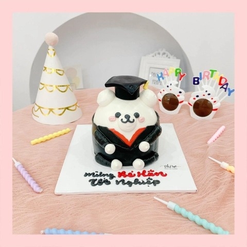 Bánh tạo hình con gấu/ con thỏ 3D - Bánh sinh nhật trẻ em