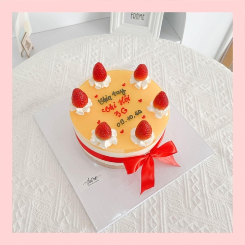 Mousse lạnh chanh dây - Bánh kem sinh nhật kiểu âu