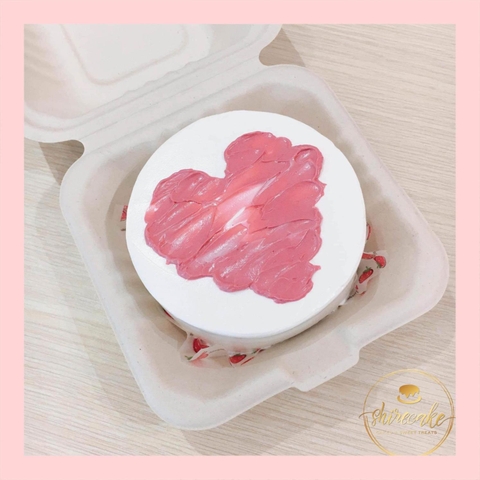 Mini Bento tone màu trắng - Bánh kem bơ mini hộp bã mía