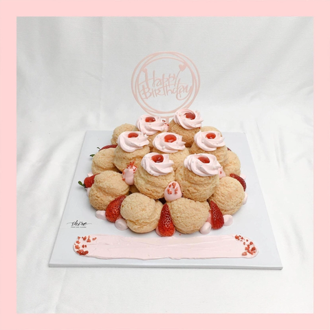 Su kem giòn sinh nhật trái cây - Choux creme