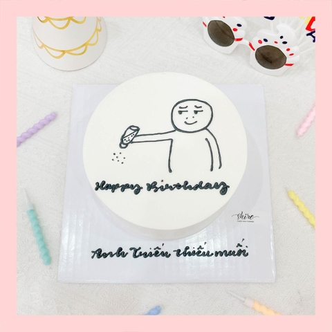 Bánh kem vẽ hình ngộ nghĩnh đáng yêu - Bánh kem sinh nhật