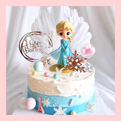 Bánh kem nữ hoàng băng giá Elsa - Bánh sinh nhật công chúa Disney