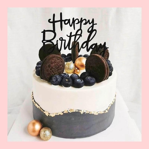 Bánh trang trí việt quất - Bánh kem sinh nhật