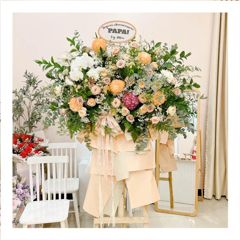 Kệ hoa tươi Khai Trương đủ màu