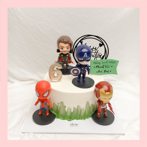 Bánh kem siêu anh hùng - Bánh sinh nhật bé trai