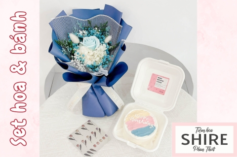 Set bánh mini bento & hoa