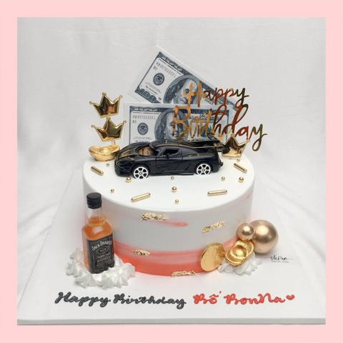 Bánh kem trang trí xe hơi - Bánh kem sinh nhật cho nam