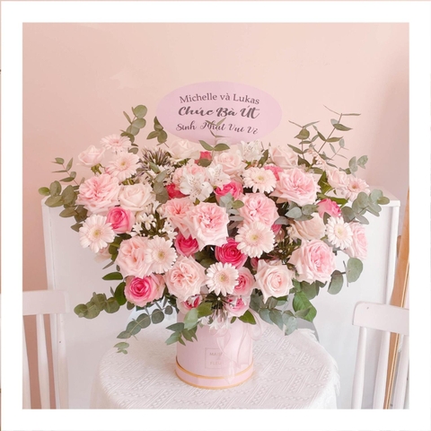 Giỏ hoa tươi mừng tân gia