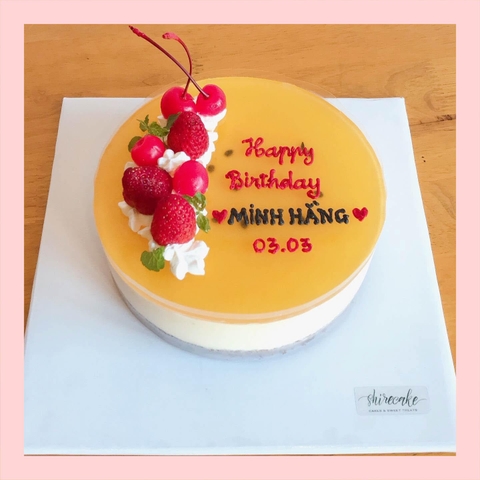 Mousse lạnh chanh dây - Bánh kem sinh nhật kiểu âu