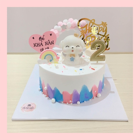 Bánh kem tuổi tuất/con chó - Bánh sinh nhật trẻ em