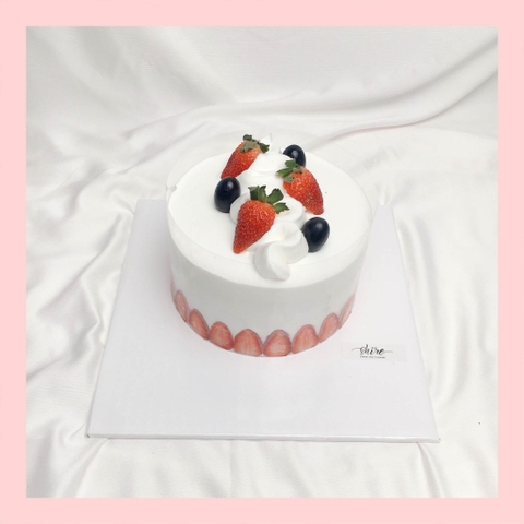 Bánh mini trang trí trái cây - Bánh kem bơ mini 10-12cm