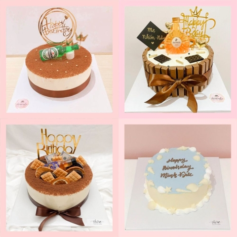 Tiramisu mẫu hiện đại/phụ kiện - Bánh kem tiramisu dạng ổ