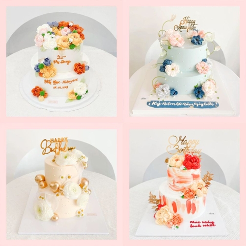 Bánh kỷ niệm ngày cưới 2 tầng