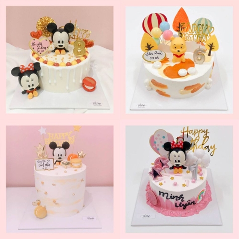 Bánh kem Gấu Pooh/Mickey - Bánh sinh nhật trẻ em