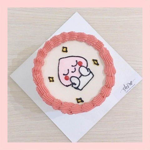 Bánh mini vẽ hình funny bựa - Bánh kem bơ mini 10-12cm