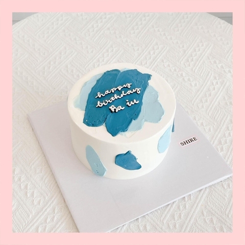 Bánh kem vẽ màu pastel style Hàn - Bánh kem sinh nhật