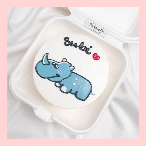 Mini Bento hình động vật dễ thương - Bánh kem bơ mini hộp bã mía