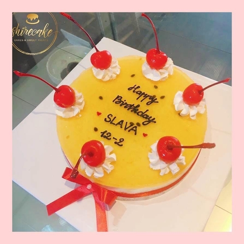 Mousse lạnh chanh dây - Bánh kem sinh nhật kiểu âu