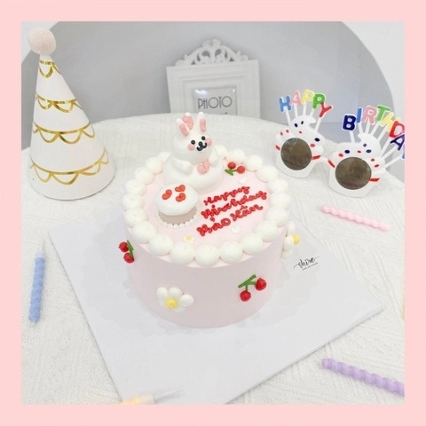 Bánh mini bơm thú 3D- Bánh kem bơ mini 10-12cm