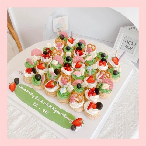 Su kem giòn xếp vuông - Choux creme