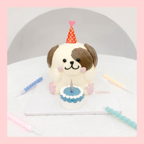 Bánh kem tạo hình con mèo/ con chó 3D cho các bé - Bánh kem sinh nhật