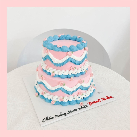 Bánh kem hai tầng cho nữ - Bánh kem sinh nhật cho nữ