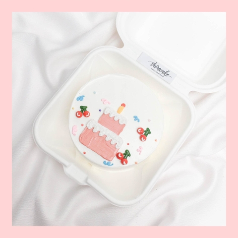 Mini Bento nhiều chủ đề - Bánh kem bơ mini hộp bã mía