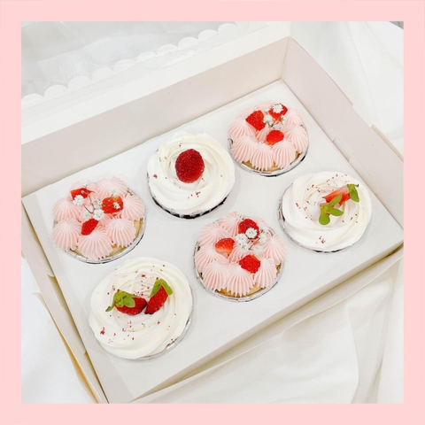 Set cupcake trái cây - Bánh sinh nhật dạng cupcake ổ