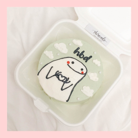 Mini Bento vẽ hình ngộ nghĩnh - Bánh kem bơ mini hộp bã mía