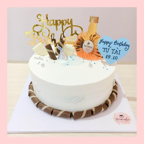 Bánh kem trang trí rượu bia - Bánh kem sinh nhật cho nam