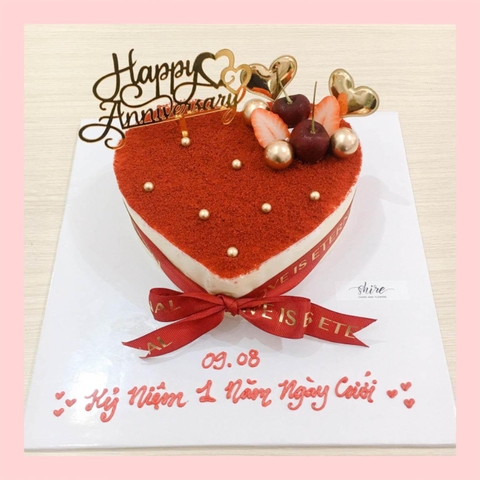 Tiramisu phủ redvelvet  - Bánh kem tiramisu dạng ổ