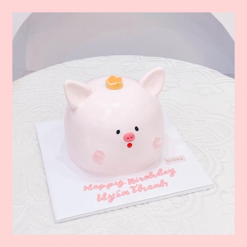 Bánh tạo hình con heo 3D - Bánh sinh nhật trẻ em