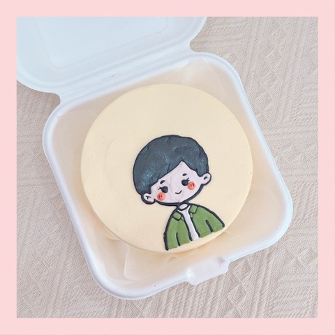 Mini Bento vẽ hình hoạt hình đáng yêu - Bánh kem sữa mini hộp bã mía