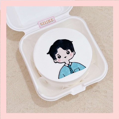 Mini Bento vẽ hình hoạt hình đáng yêu - Bánh kem sữa mini hộp bã mía