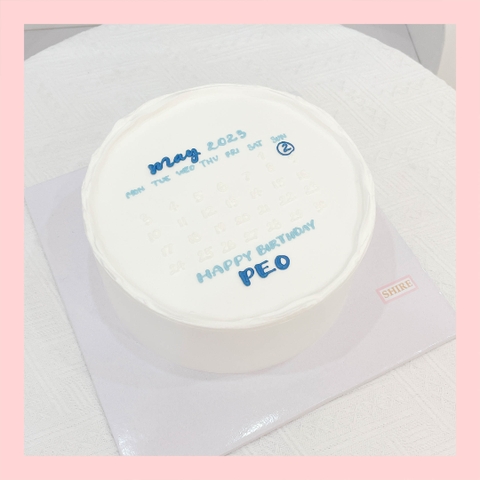 Bánh kem vẽ lịch - Bánh kem sinh nhật