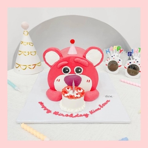 Bánh tạo hình con gấu/ con thỏ 3D - Bánh sinh nhật trẻ em