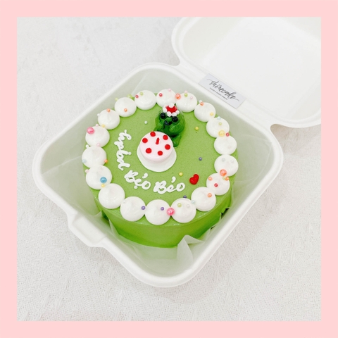 Mini Bento bắt kem 3D - Bánh kem bơ mini hộp bã mía