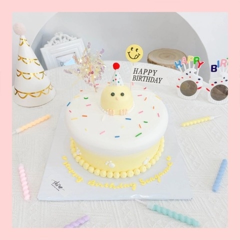 Bánh bơm thú hình con heo/con ếch/con gà/con cọp 3D dễ thương - Bánh sinh nhật trẻ em