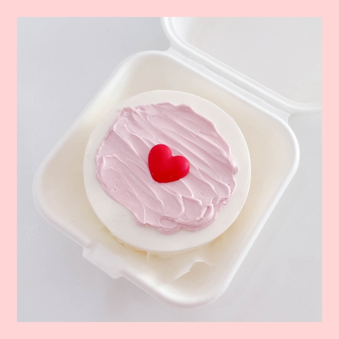 Mini Bento tình yêu - Bánh kem bơ mini hộp bã mía