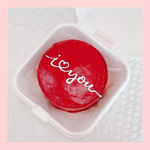 Mini Bento tình yêu - Bánh kem bơ mini hộp bã mía