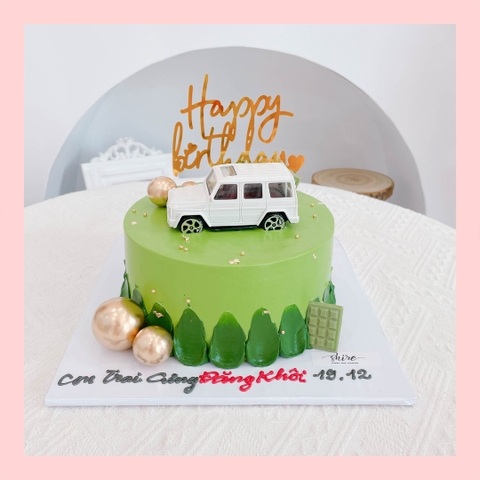 Bánh kem thế giới xe hơi - Bánh sinh nhật bé trai