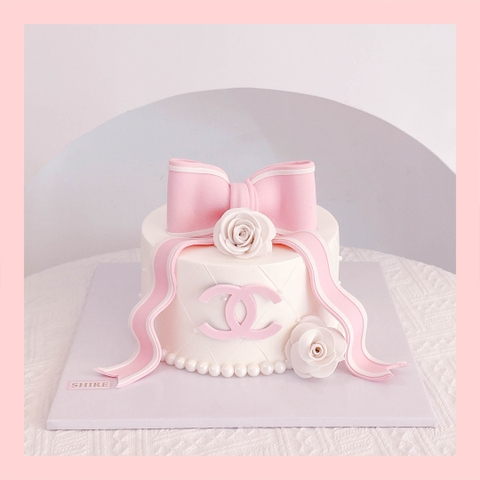Bánh kem tạo hình nơ 3D xinh xắn cho bé gái - Bánh kem fondant