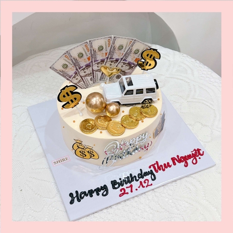 Bánh kem trang trí xe hơi - Bánh kem sinh nhật cho nam