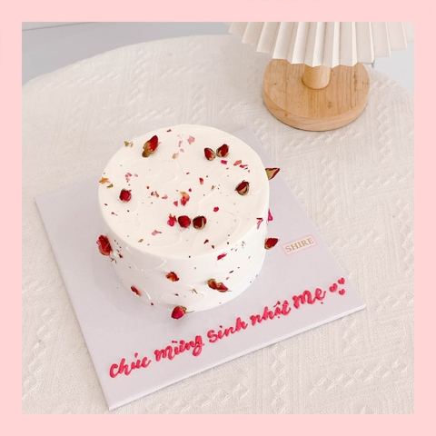 Bánh mini trang trí hoa - Bánh kem bơ mini 10-12cm