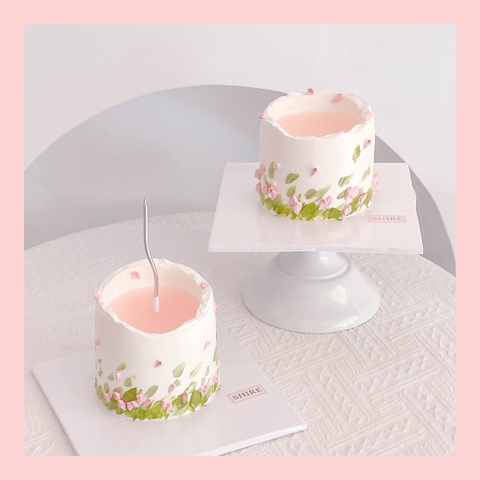 Bánh mini vẽ hoa - Bánh kem bơ mini 10-12cm