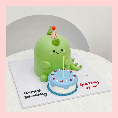 Bánh tạo hình Khủng Long/ con trâu/ con hổ/con rồng 3D - Bánh sinh nhật trẻ em