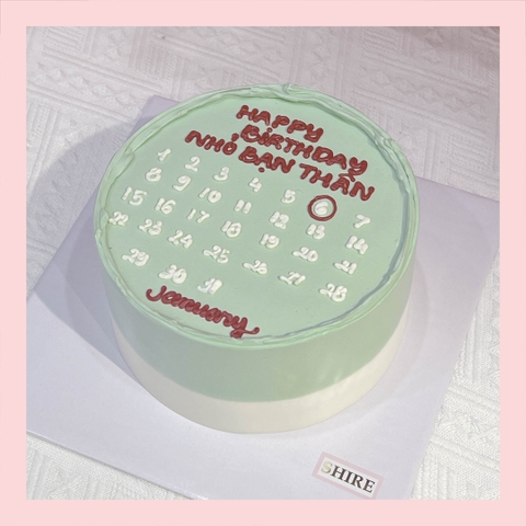 Bánh kem vẽ lịch - Bánh kem sinh nhật
