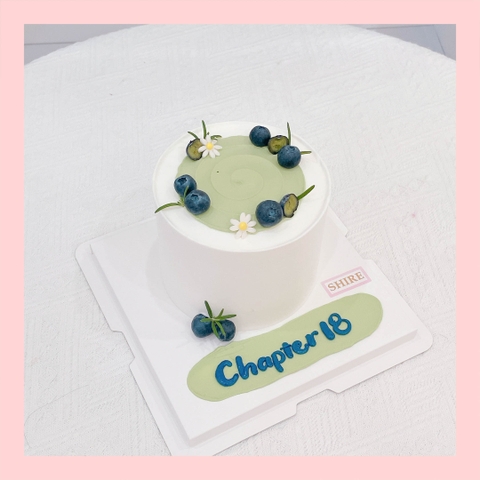 Bánh mini trang trí trái cây - Bánh kem bơ mini 10-12cm