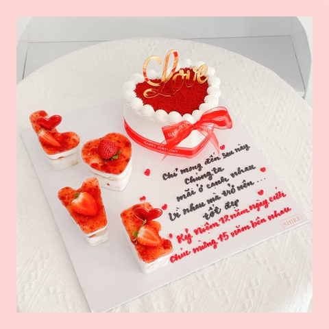 Bánh kem hình trái tim